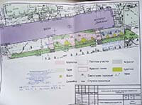 Благоустройство прилегающей территории к магазину по ул. Советская, 19, генплан