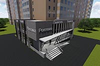 Фасад проектируемого объекта по улице Клубная 54