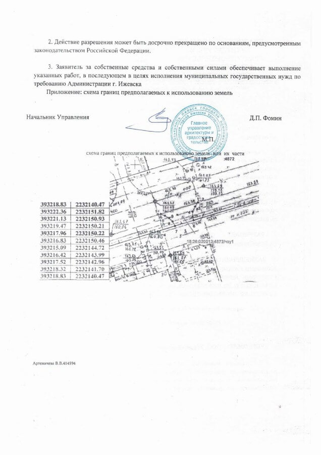 Ижевск. Получено разрешение на земляные работы