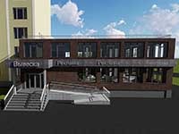 Фасад проектируемого объекта по улице Татьяны Барамзиной 70